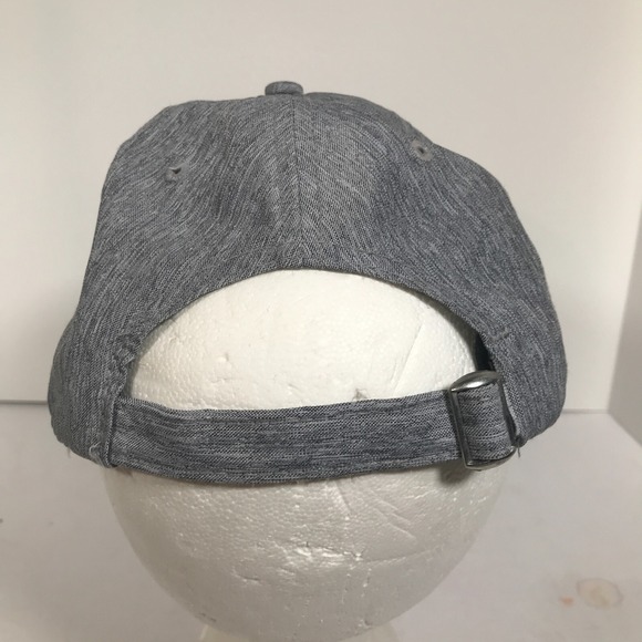 Quake City Michelin Man Logo Bibendum Gray Adjustable Strap back Hat Cap - Picture 9 of 14